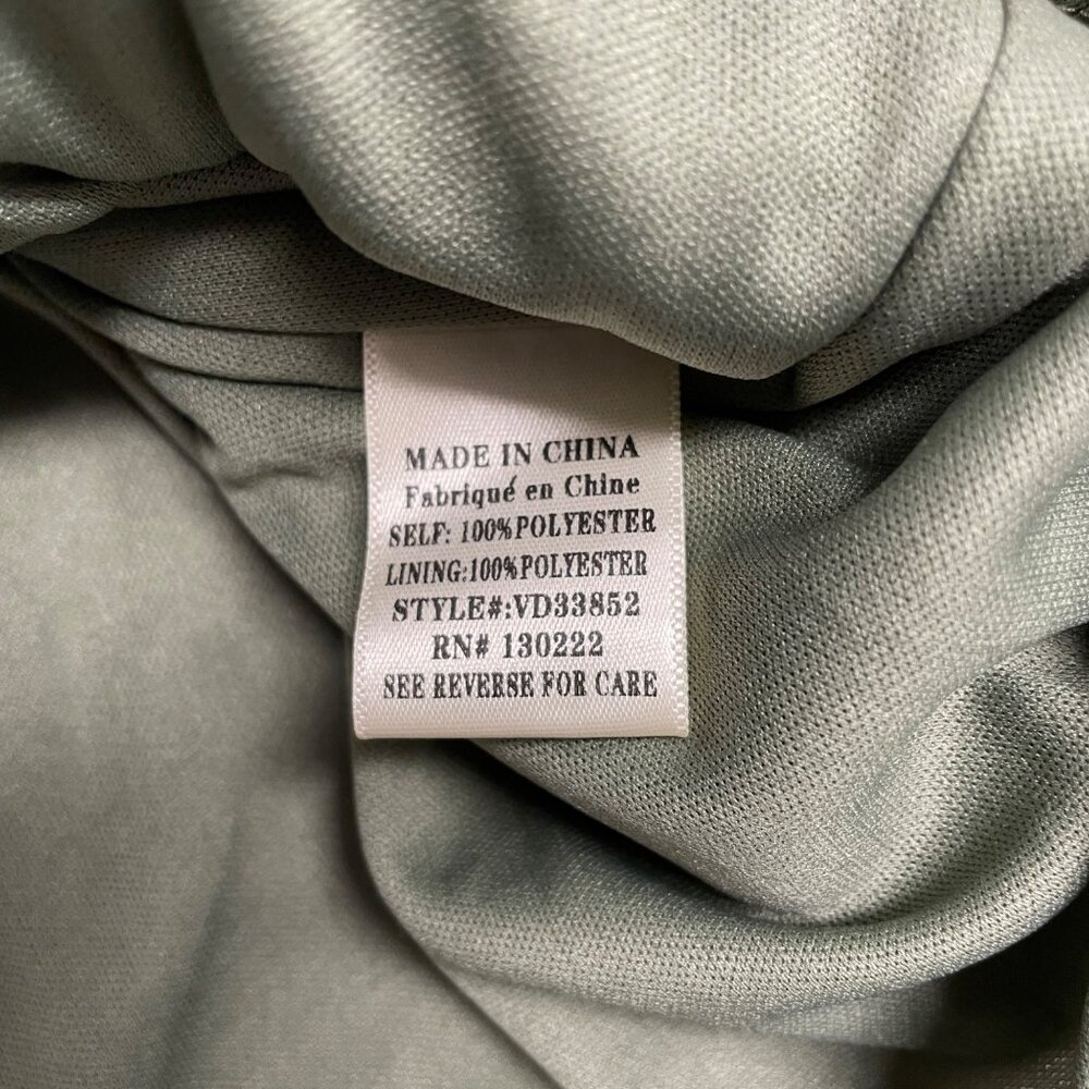 VERY J DRESS FLORAL OLIVE GREEN SQUARE NECK MAXI LINED BOHO PEASANT FEMININE NWT - Picture 9 of 12